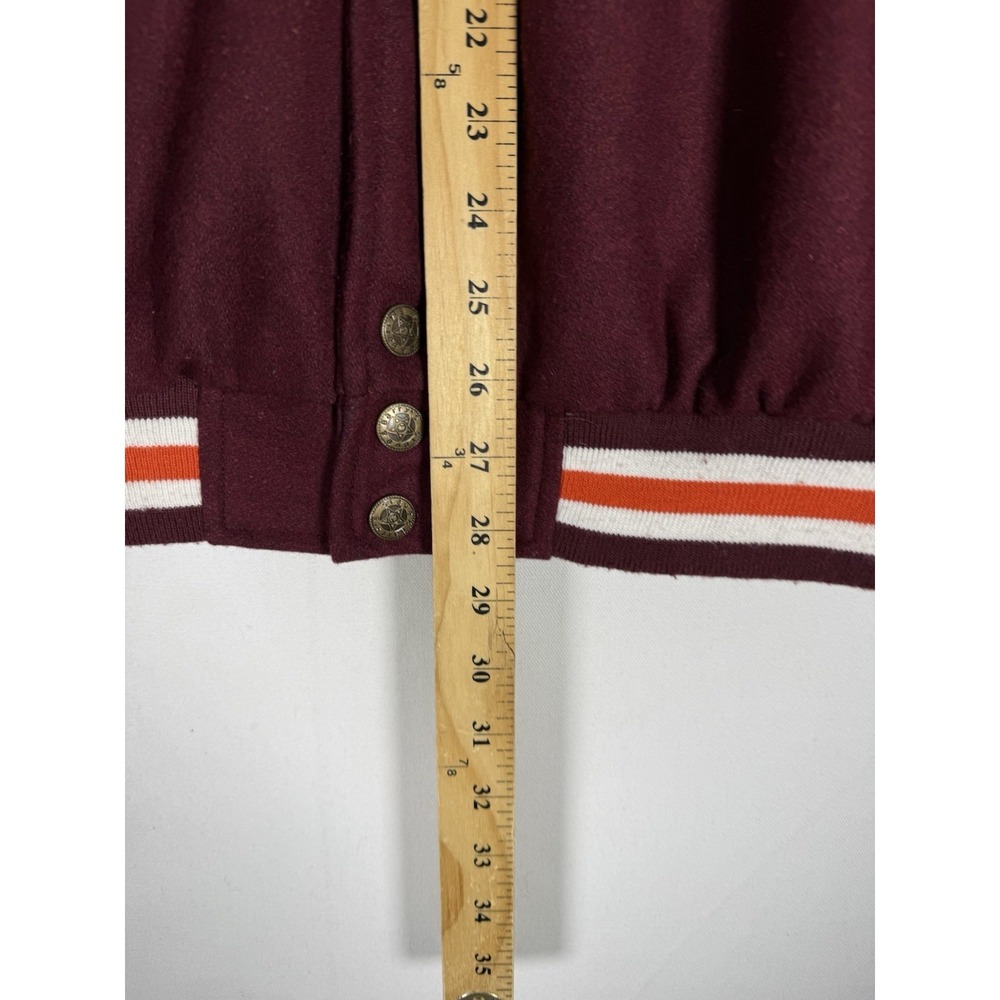 VTG Virginia Tech Hokies Wool Varsity Jacket Men's Large Steve And Barry's 90s - Picture 8 of 8